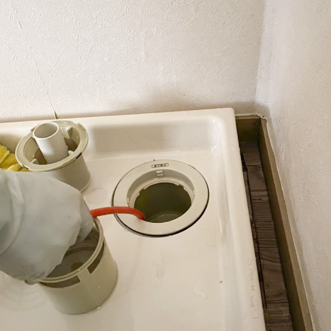 配管清掃中